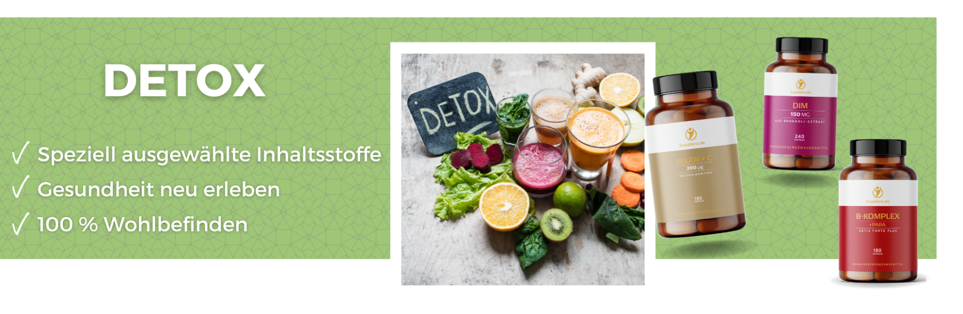 Supplera Kategorie - Gut für Darm und Detox