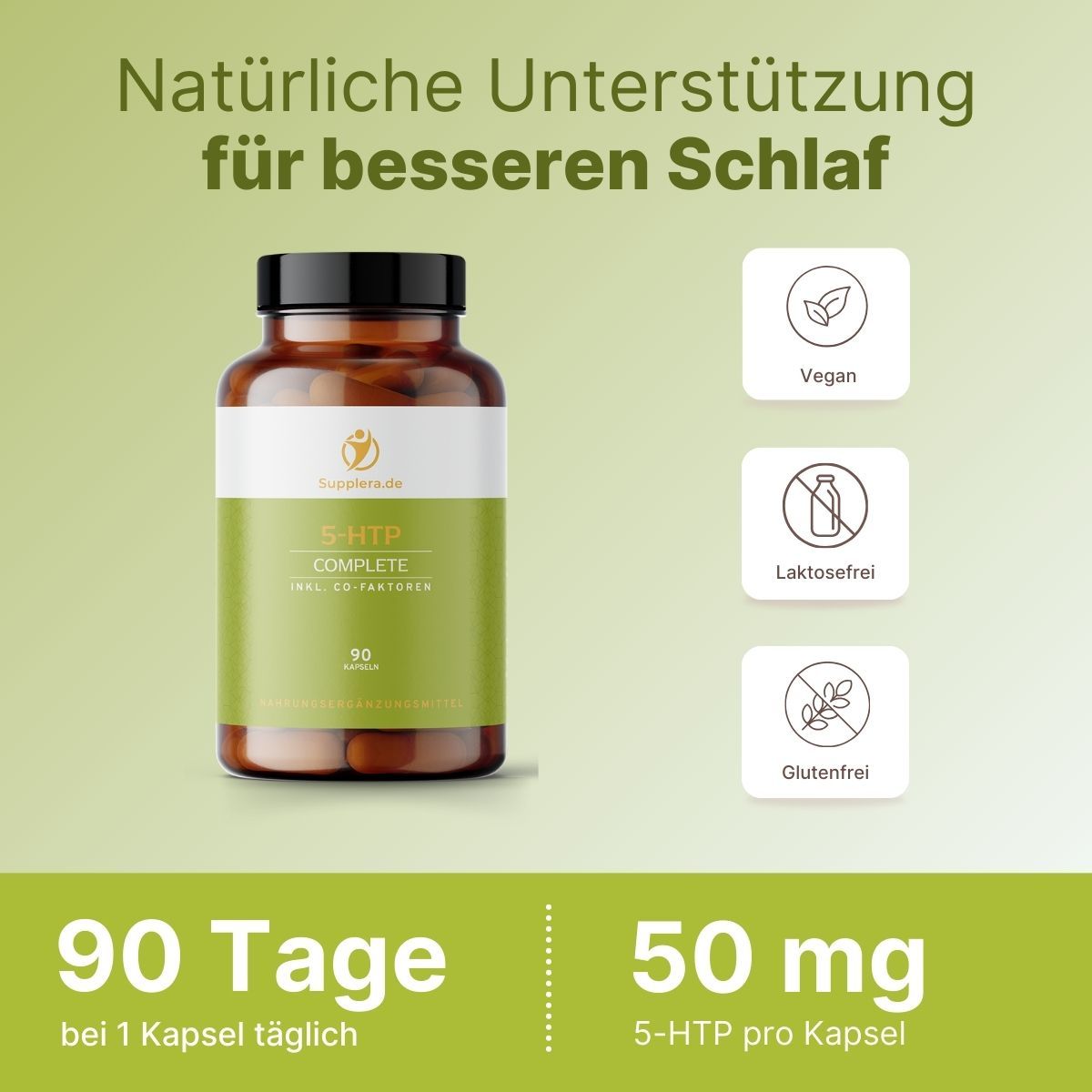 5-HTP inkl. aller Co-Faktoren für 90 Tage - Supplera.de