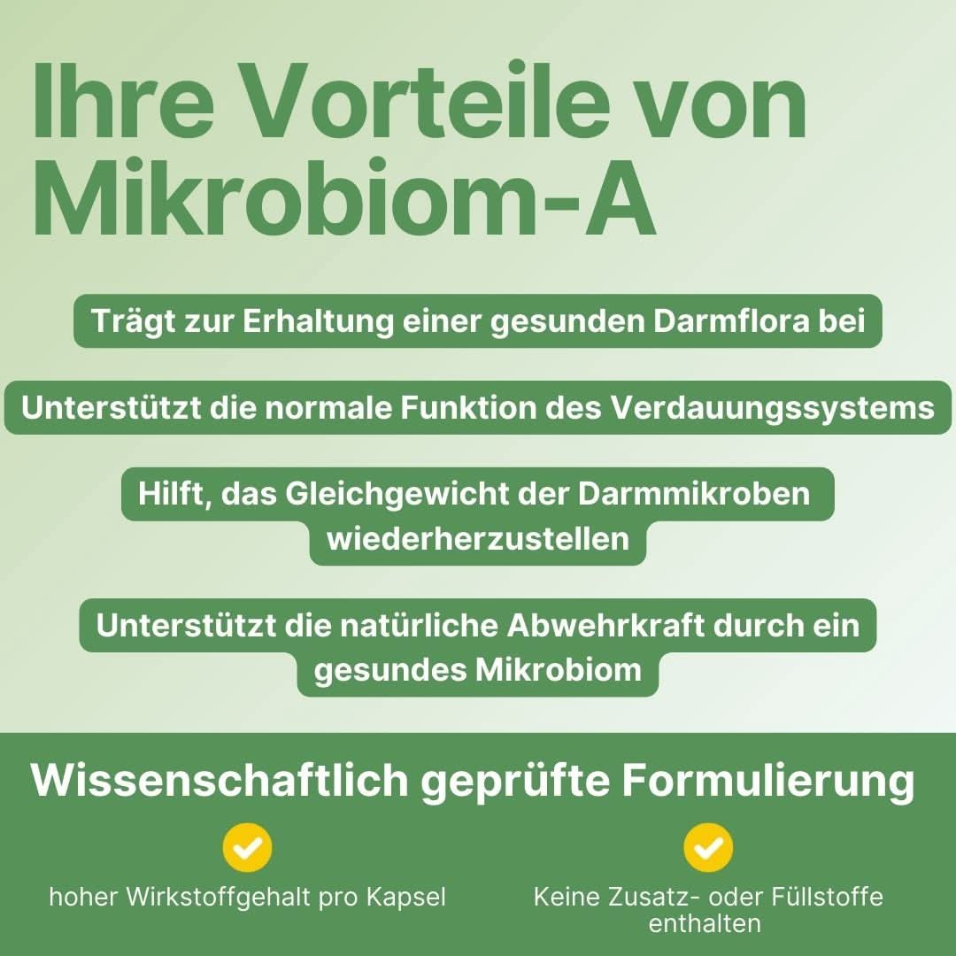Vorteile von Supplera Mikrobiom-A Ballaststoffe Pulver für den Darm und die normale Funktion der Verdauung