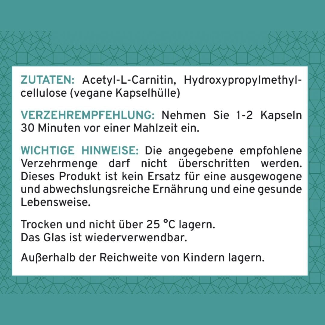 Acetyl-L-Carnitin Kapseln - Supplera.de