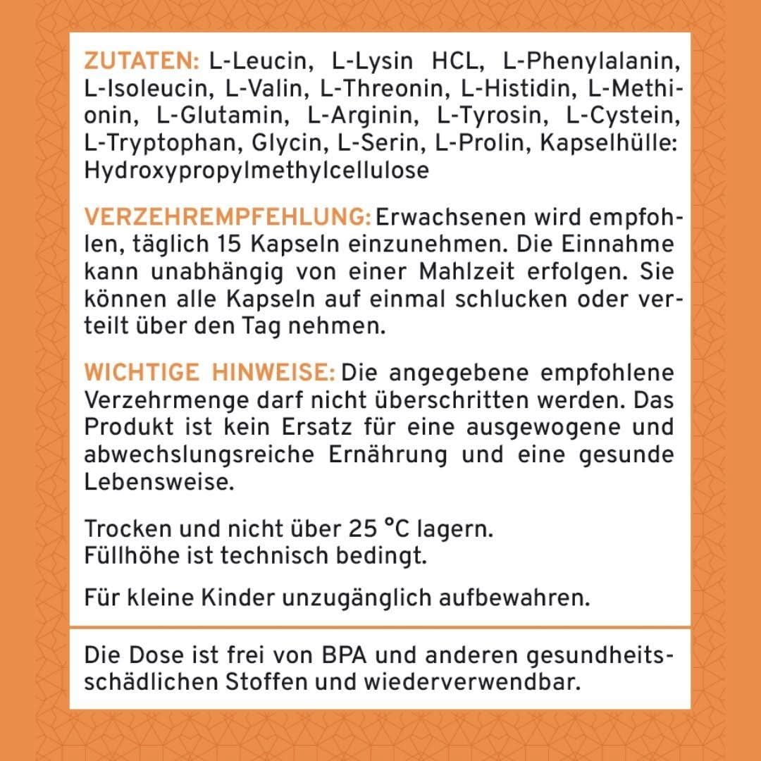 Supplera Aminopur-K Kapseln zur Versorgung mit essentiellen Aminosäuren