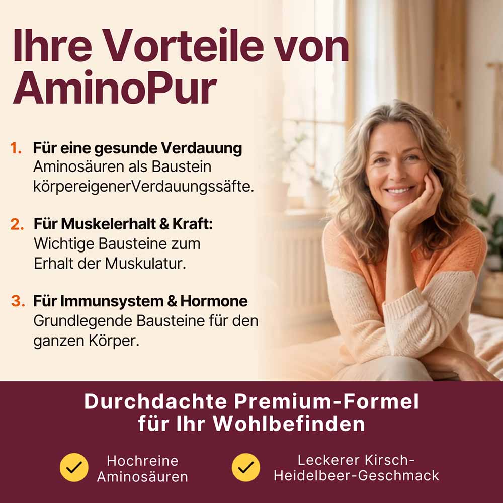 AminoPur Kirsch-Heidelbeer Supplera Ihre Vorteile