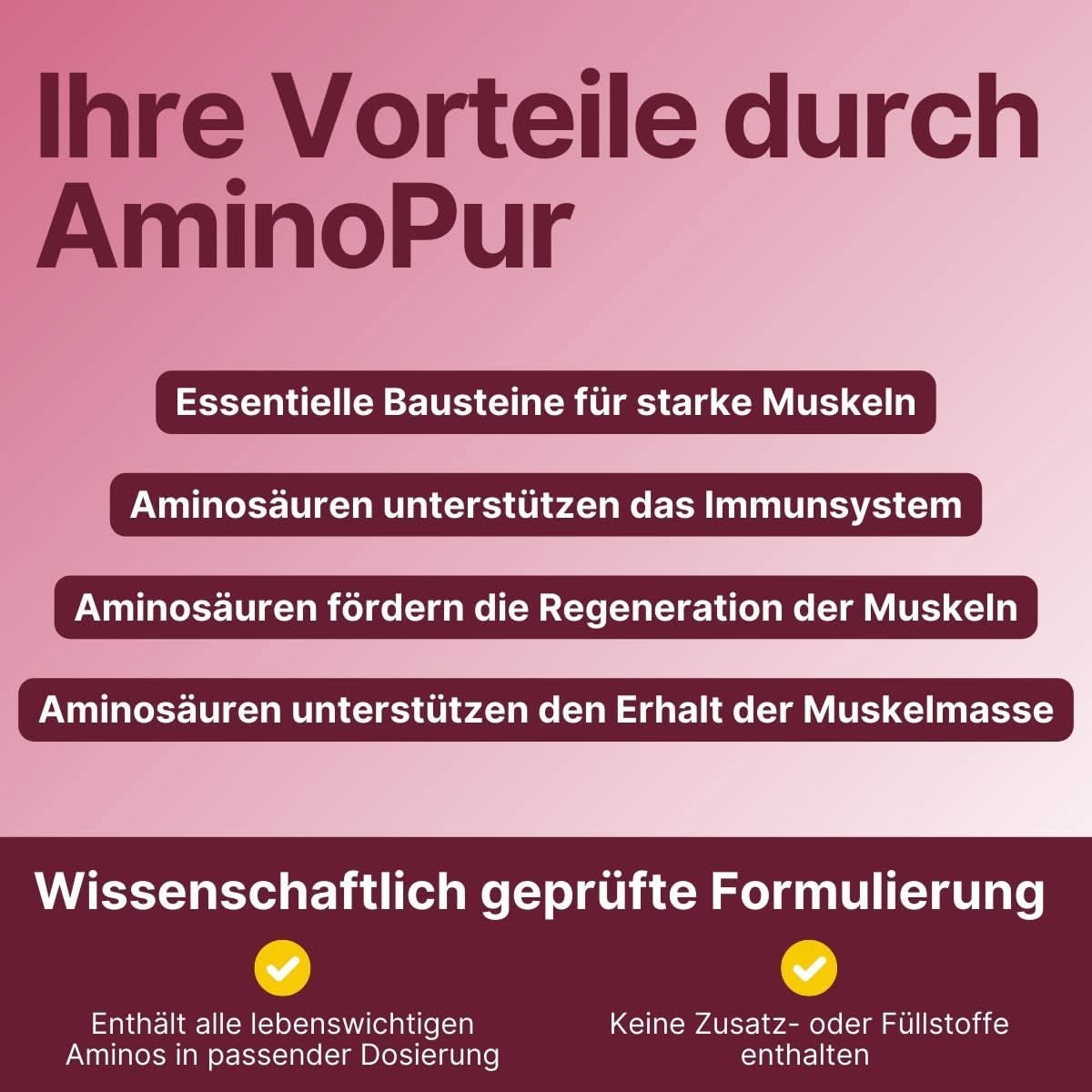 Supplera Aminopur-K Kapseln als Alternative zum Pulver