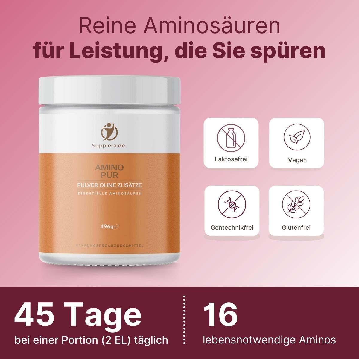 AminoPur ohne Zusätze als Pulver - Supplera.de