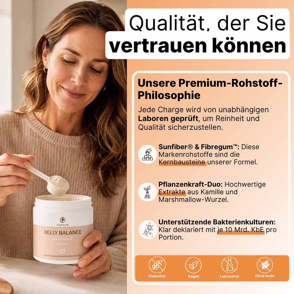 Supplera Belly Balance Bauchruhe mit Premium Rohstoffen