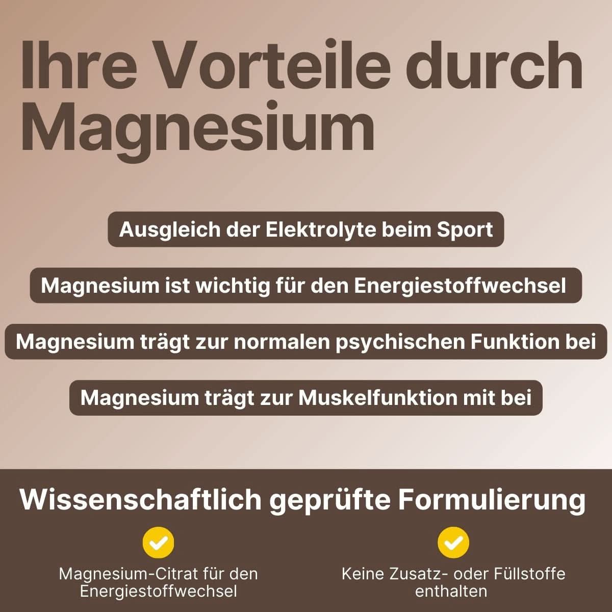 Vorteile durch die Einnahme von Magnesium von Supplera – ionisches Magnesium, Cola-Zitrone Geschmack