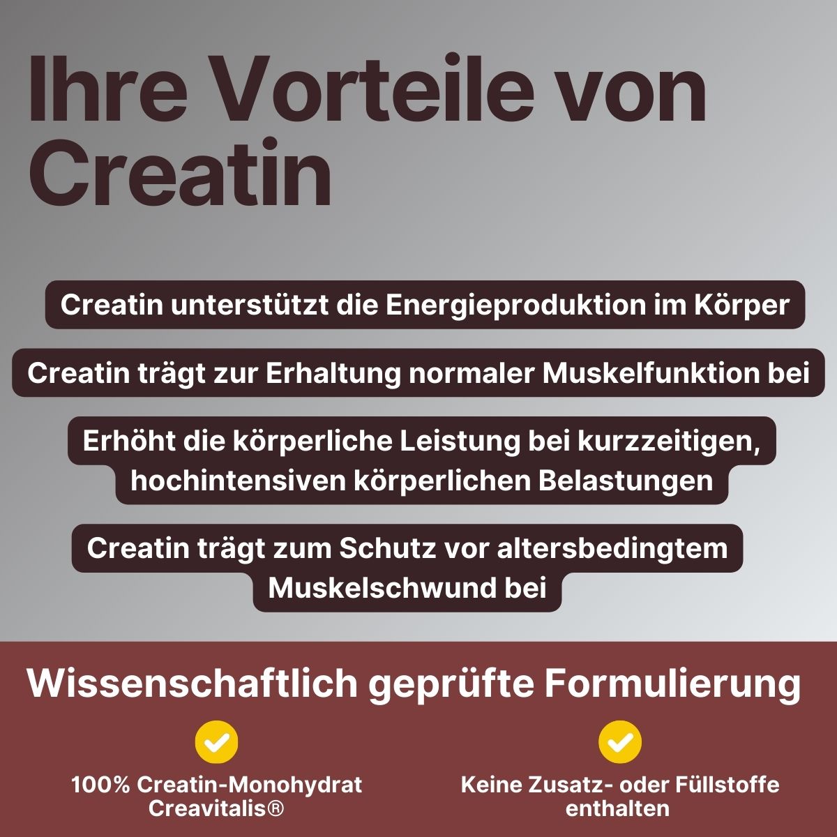Creatin Pulver - Supplera.de