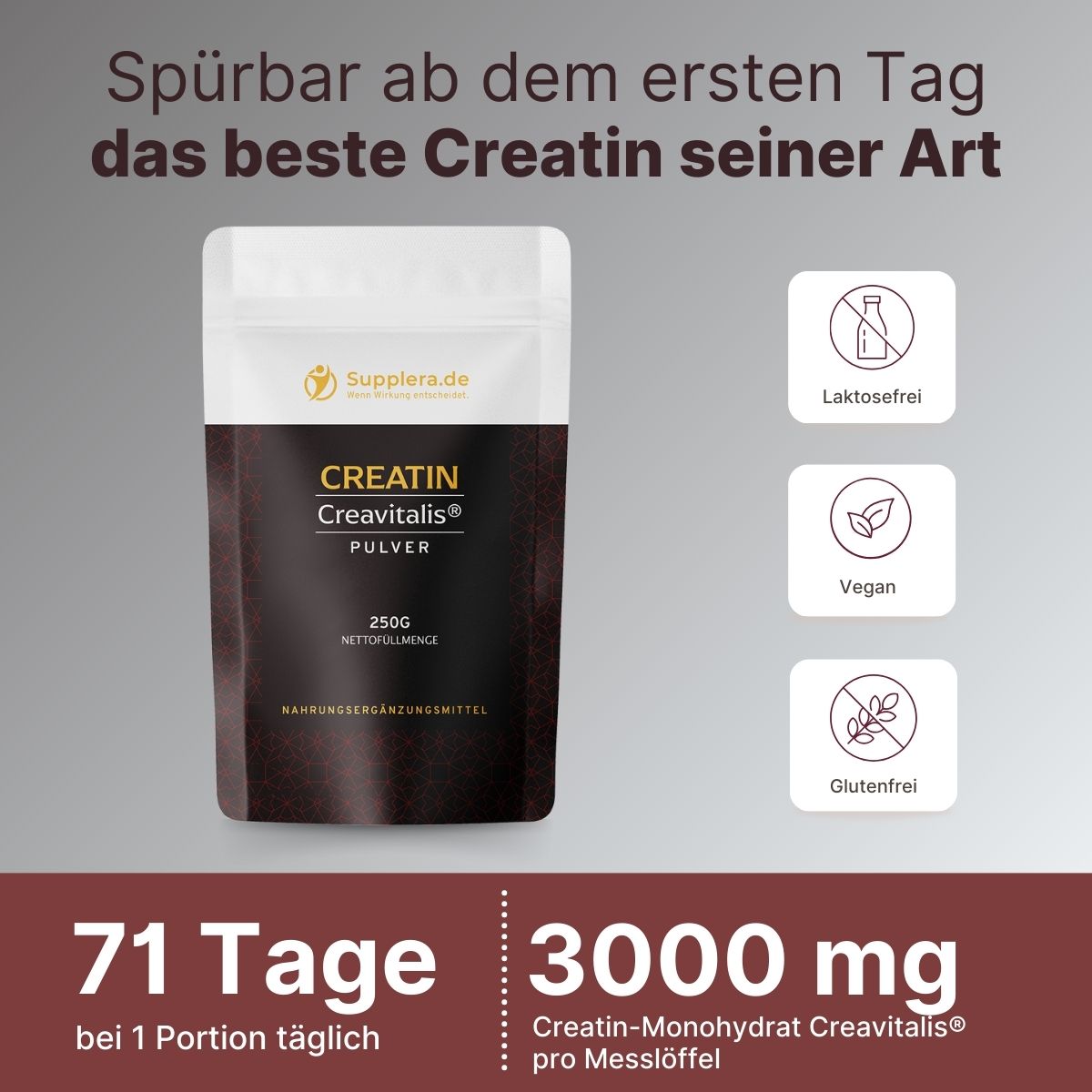 Creatin Pulver - Supplera.de