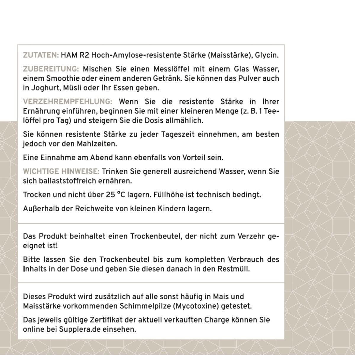 DARMWOHL Resistente Stärke HAM TYP 2 - Supplera.de