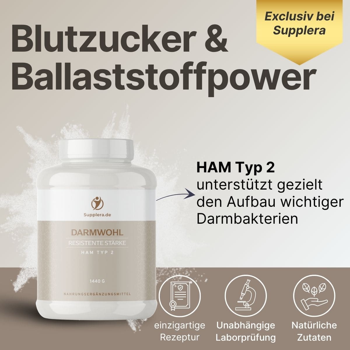 DARMWOHL Resistente Stärke HAM TYP 2 - Supplera.de