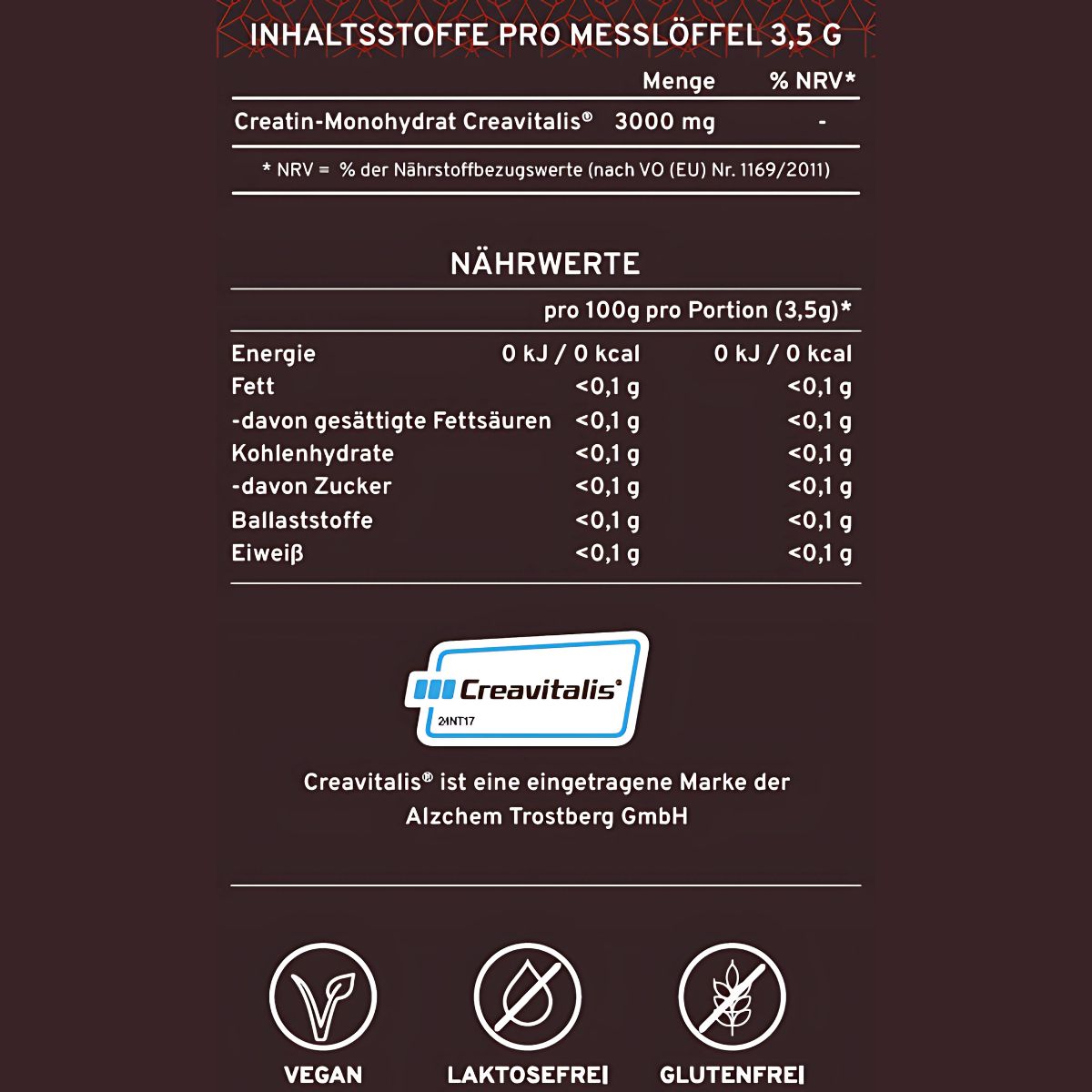 Creatin Pulver - Supplera.de