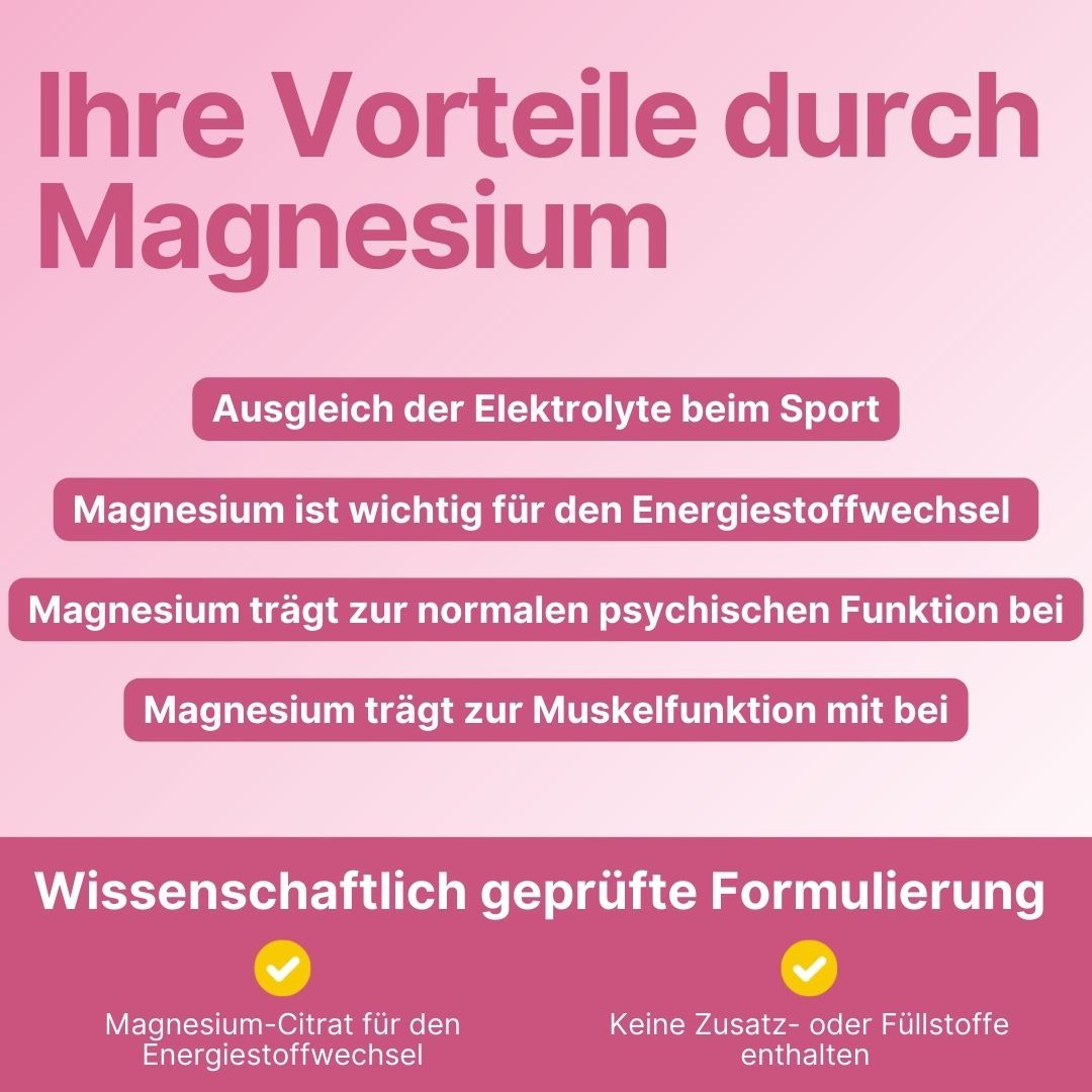 Ionisches Magnesium **Himbeer-Zitrone** 250g Dose - Supplera.de