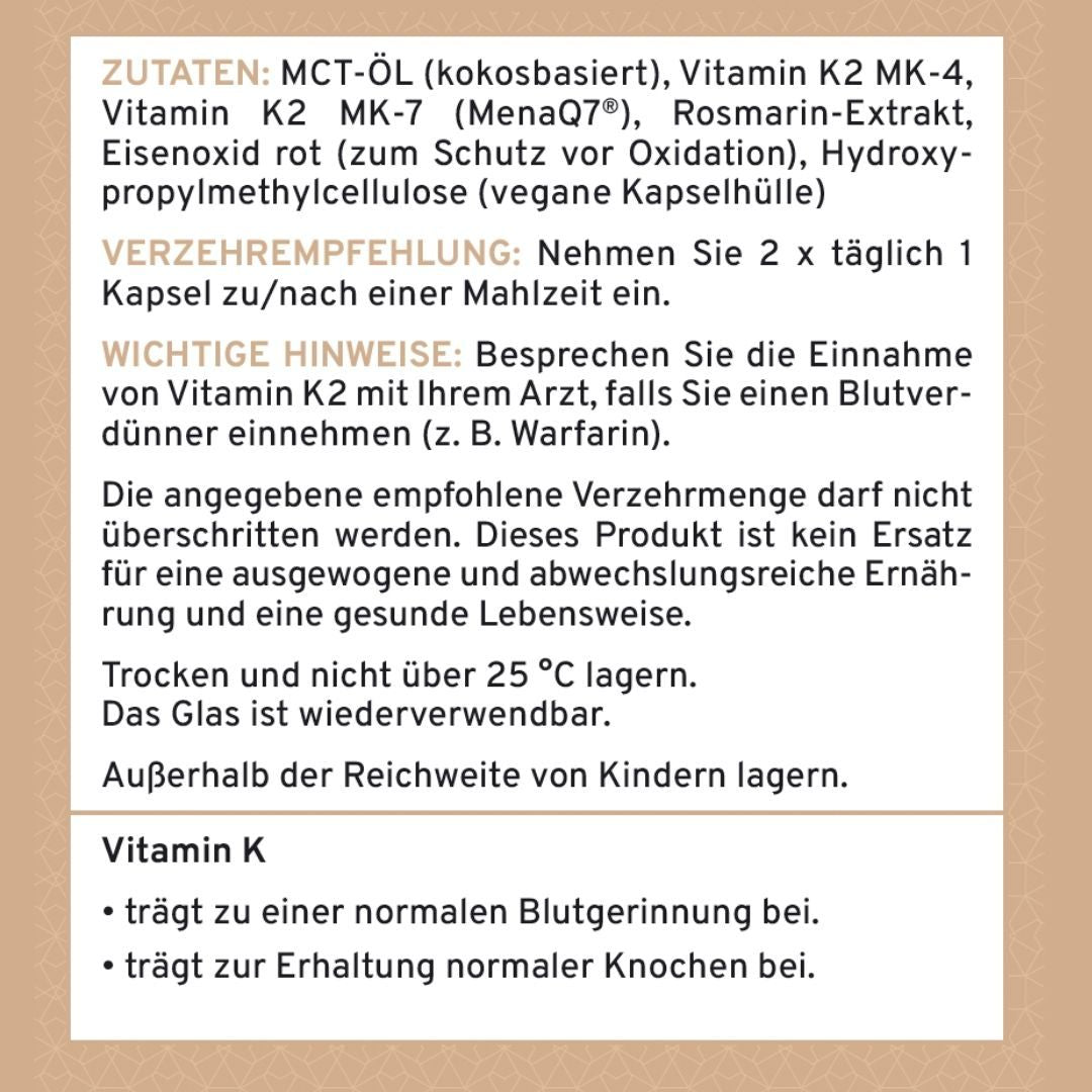 Vitamin K2 Komplex - Supplera.de