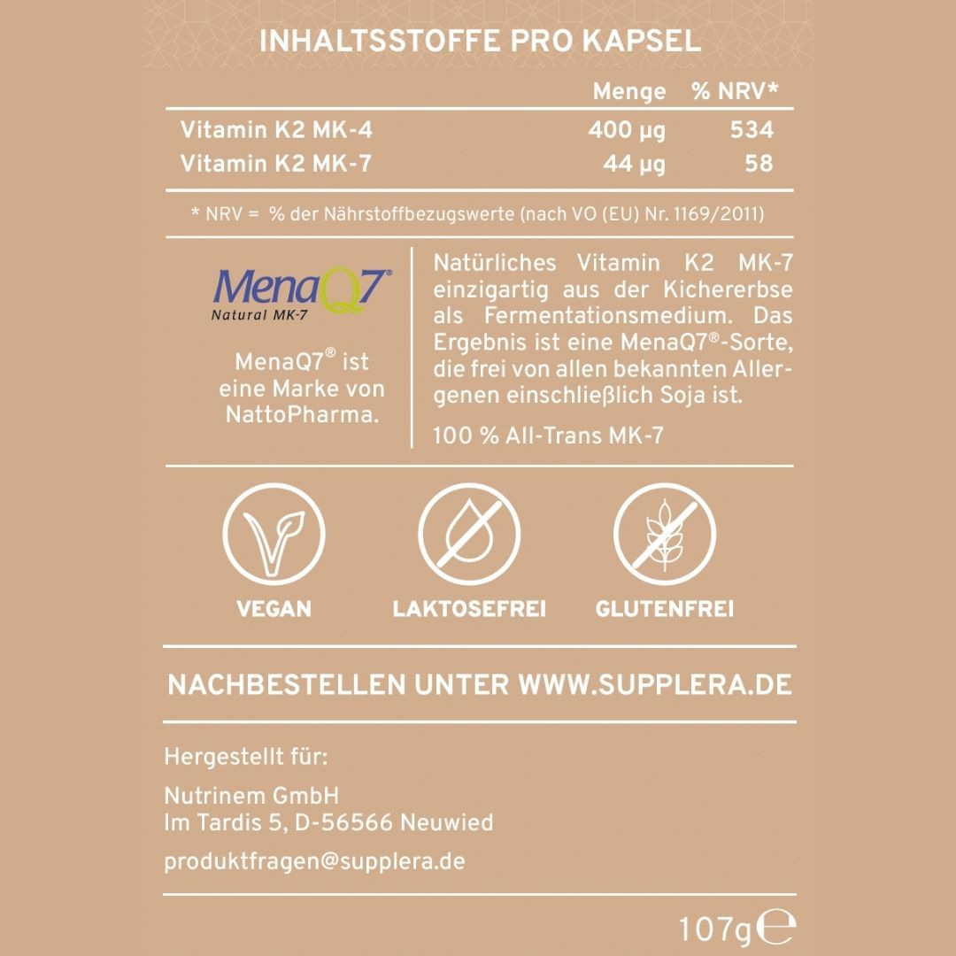 Vitamin K2 Komplex - Supplera.de