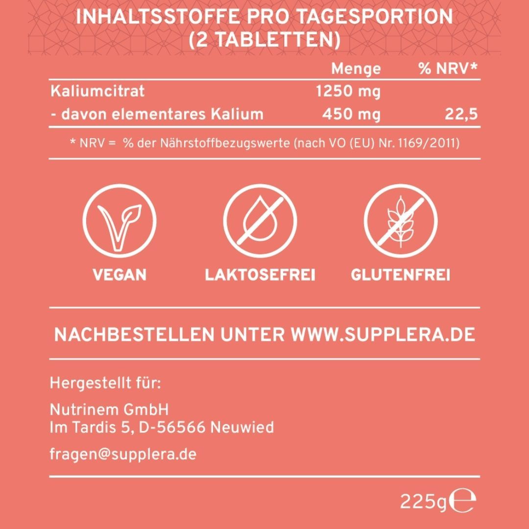 Kalium Retard Tabletten - Supplera.de
