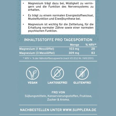 Ionisches Magnesium 250g Dose - Supplera.de