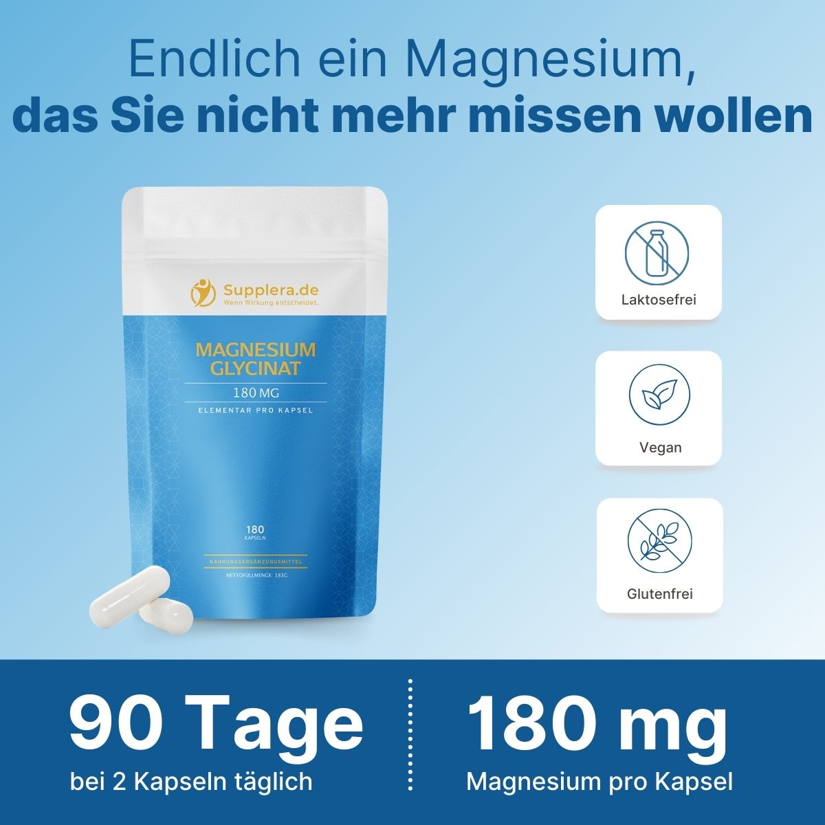 Magnesium-Glycinat Kapseln