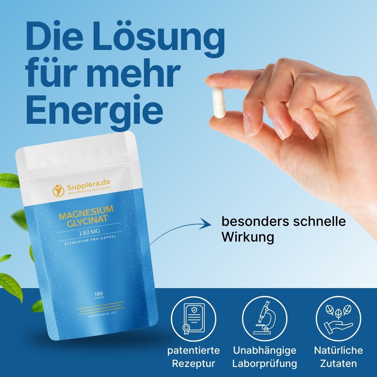 Magnesium-Glycinat Kapseln