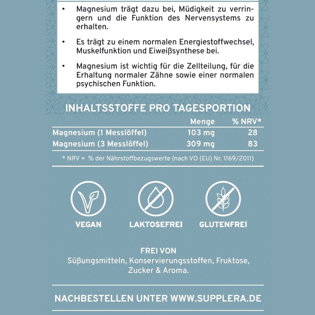 Geschenkset Magnesium 250g Dose - Supplera.de