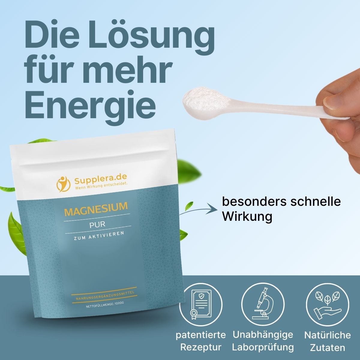 Magnesium 1 kg Beutel - Supplera.de