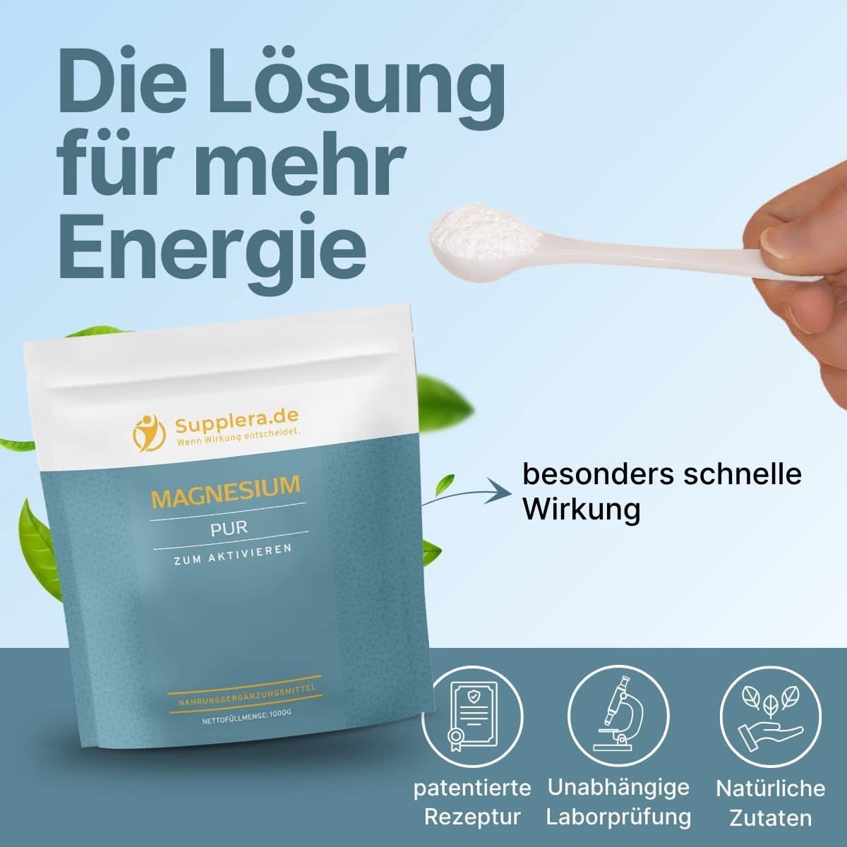 Magnesium 1 kg Beutel - Supplera.de