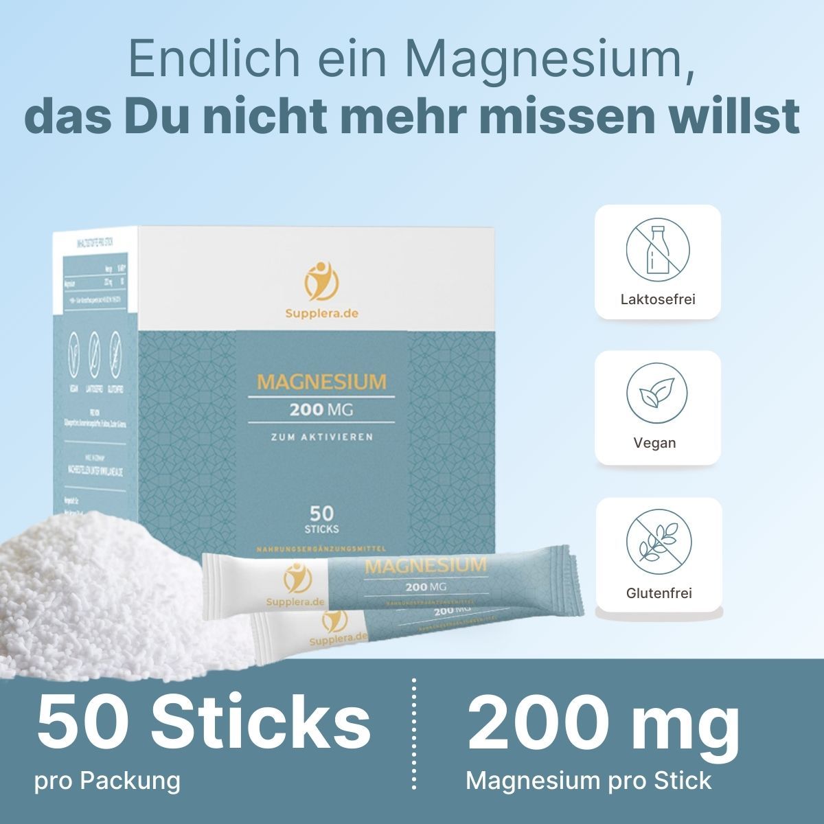Geschenkset Magnesium in Einzel-Sticks - Supplera.de
