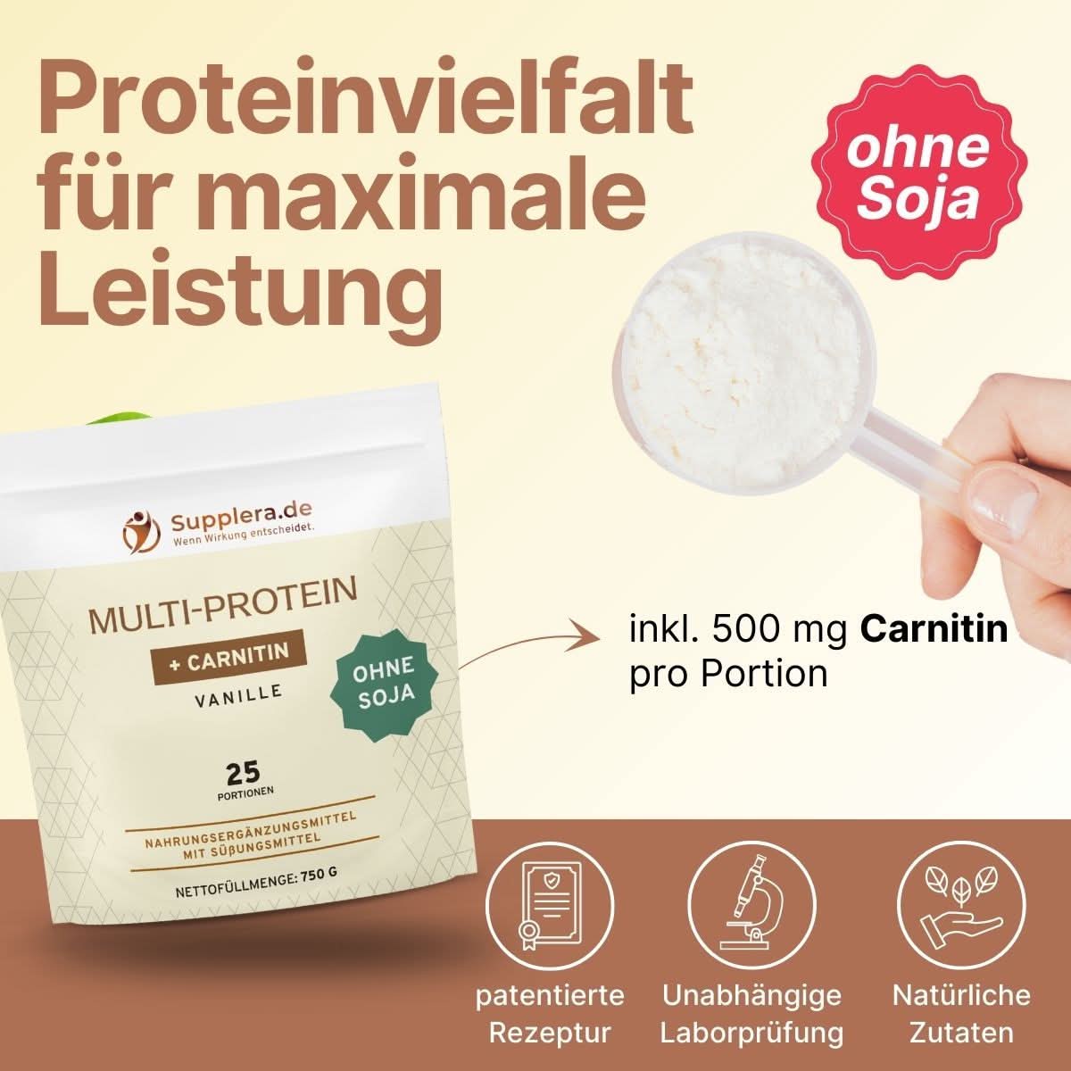 Multi-Protein (ohne Soja) mit Vanille-Geschmack - Supplera.de