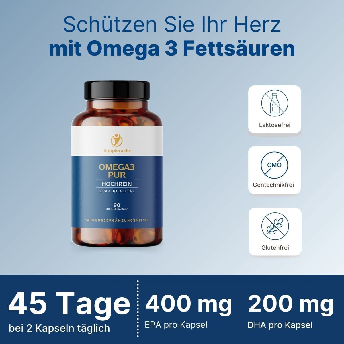 Omega 3 PUR Kapseln - Supplera.de
