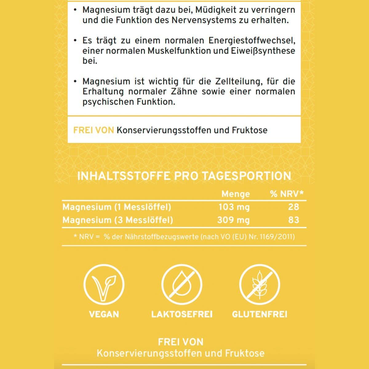 Ionisches Magnesium **Orange** 250g Dose - Supplera.de