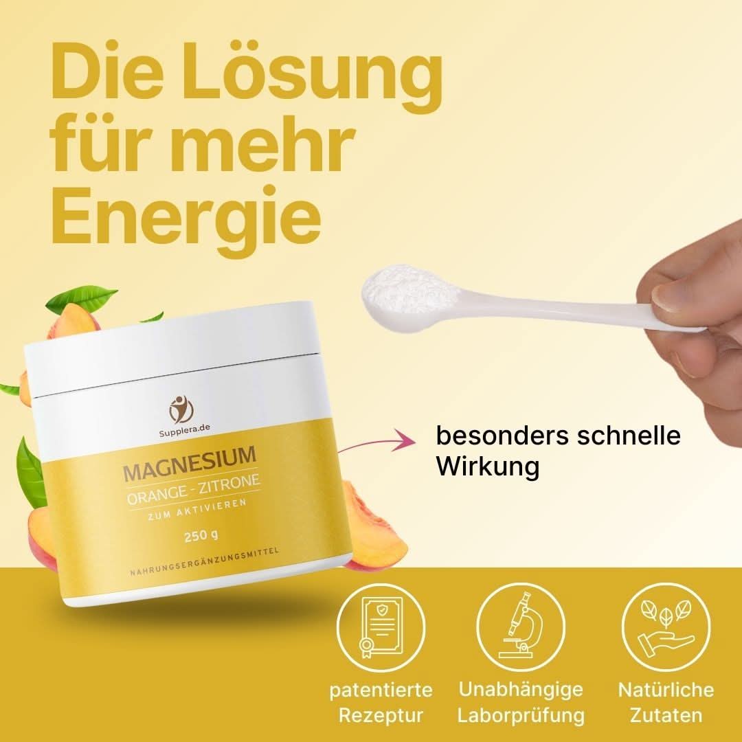 Ionisches Magnesium **Orange** 250g Dose - Supplera.de