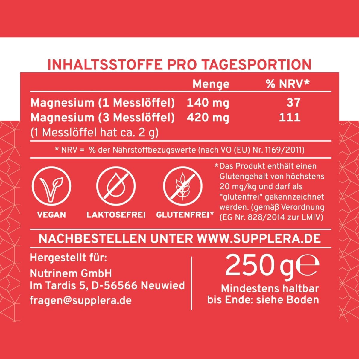 Ionisches Magnesium Pfirsich Punsch - Supplera.de