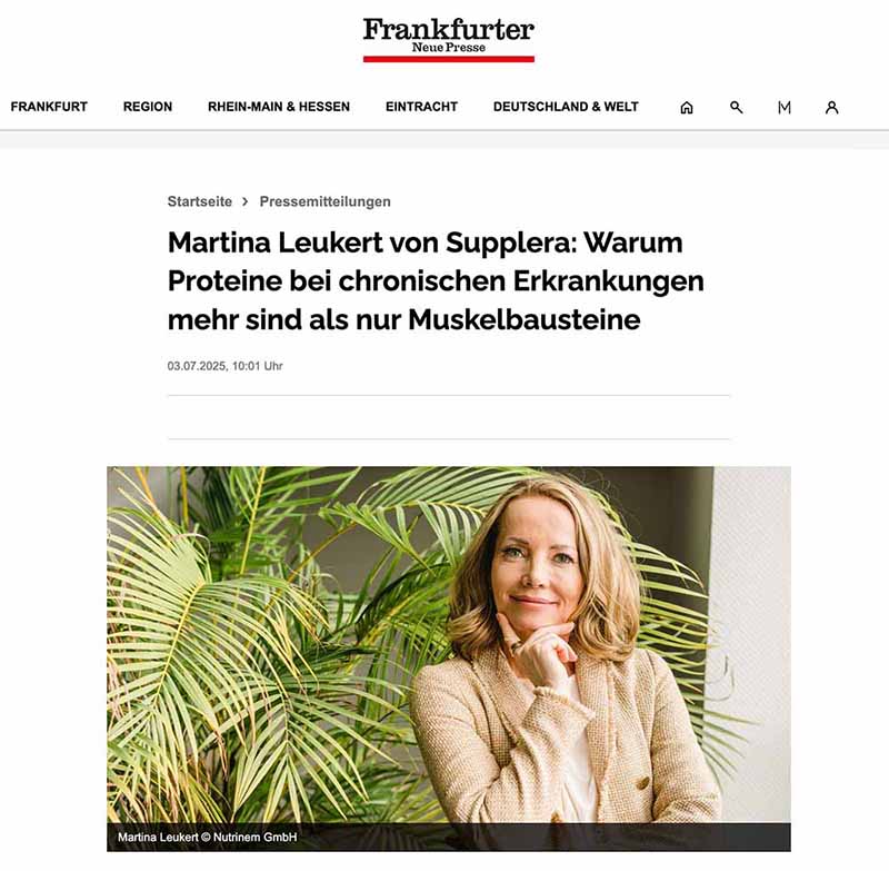 Hier eine Pressemitteilung aus der Frankfurter Neuen Presse über Supplera.de