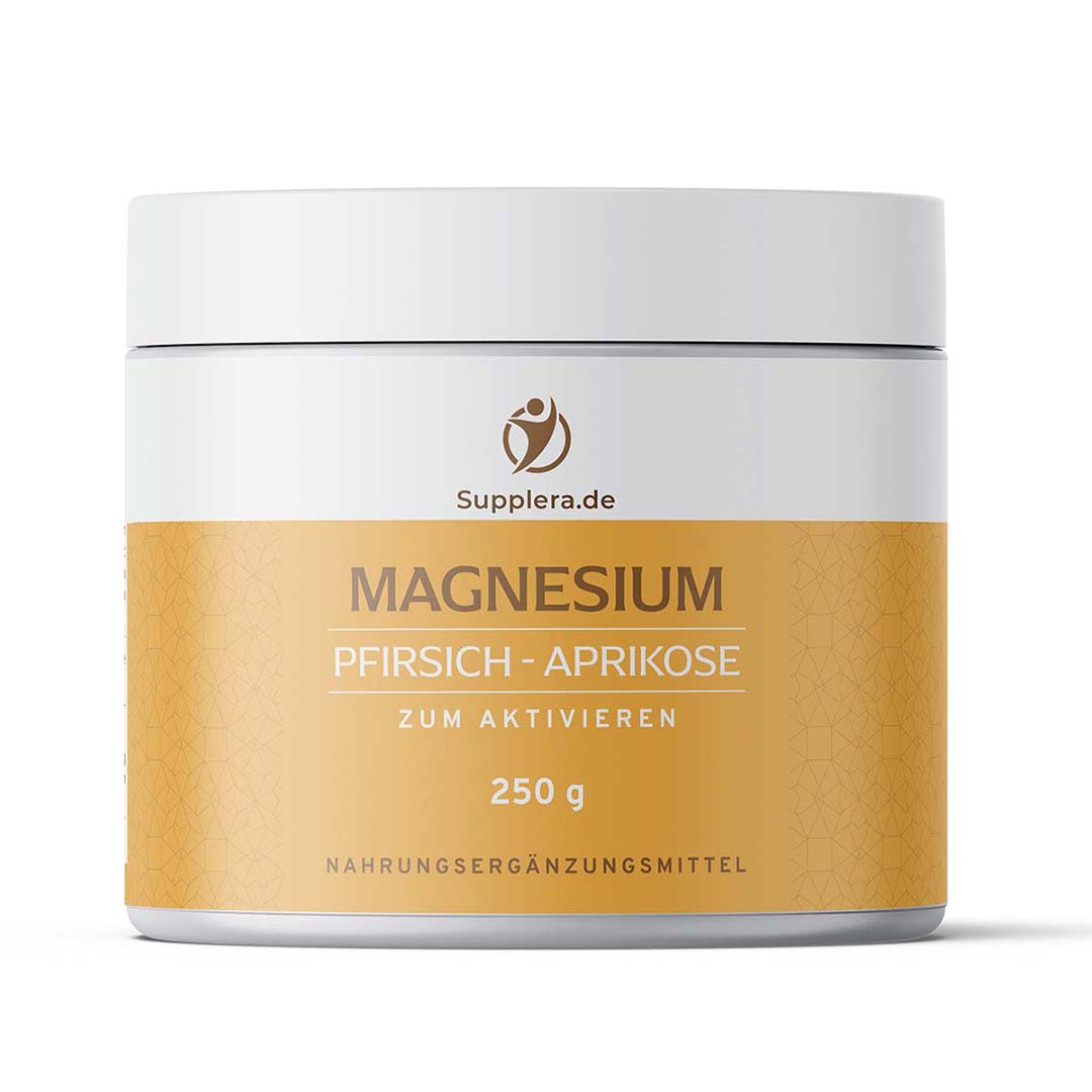 Ionisches Magnesium **Pfirsich-Aprikose** 250g Dose - Supplera.de