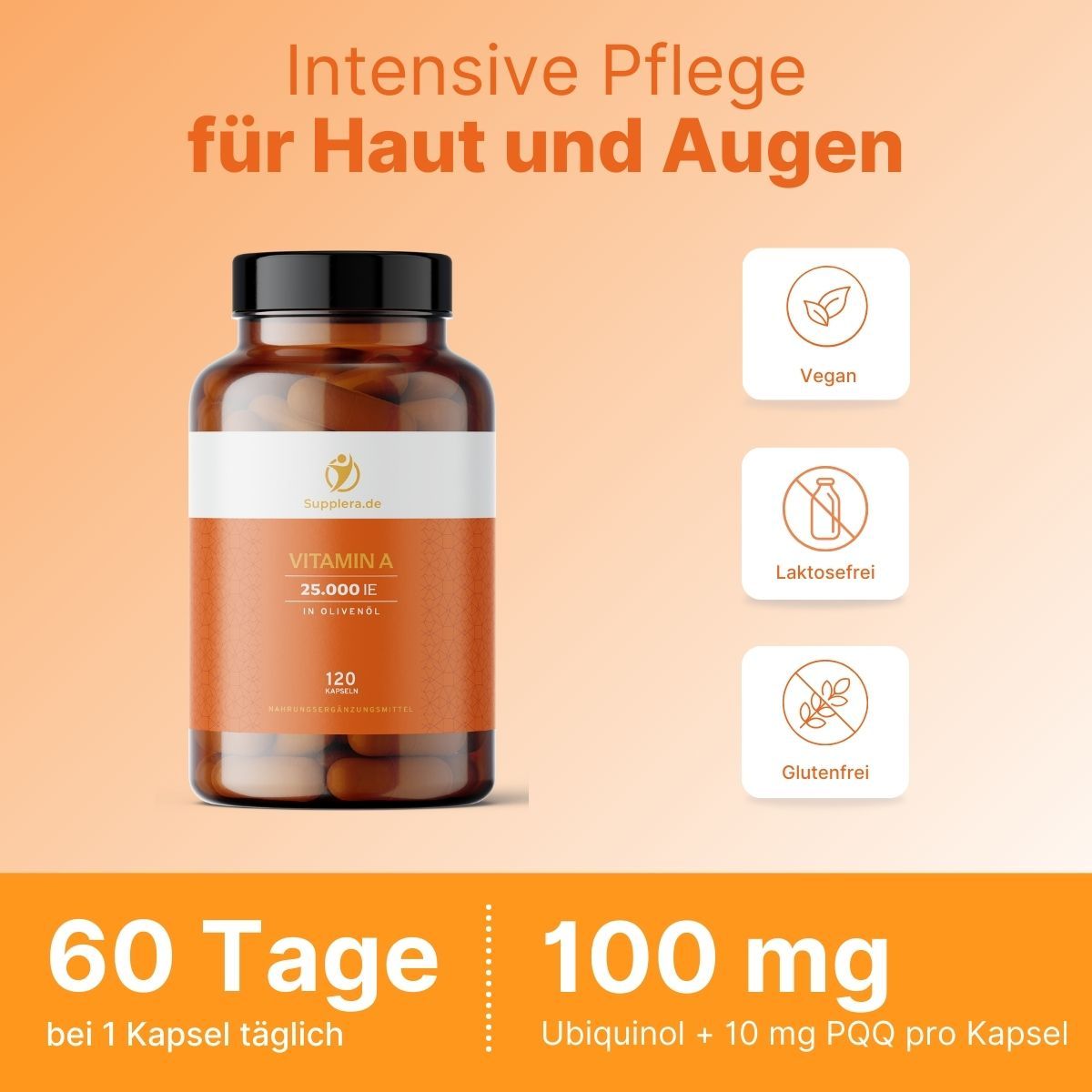 Natürl. Vitamin A - 25.000 IE - Supplera.de
