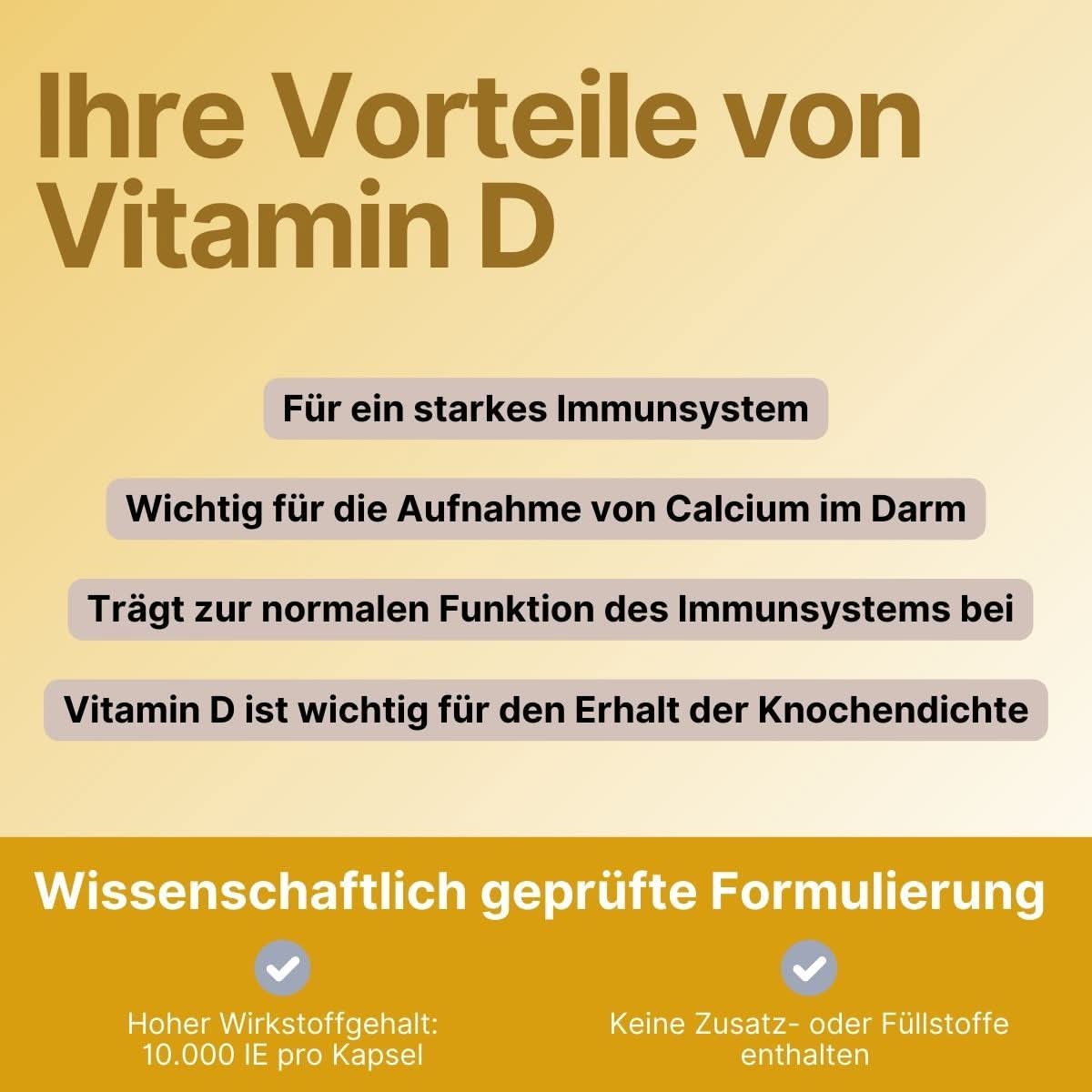 Vitamin D3 - Pur - 10.000 IE - Supplera.de