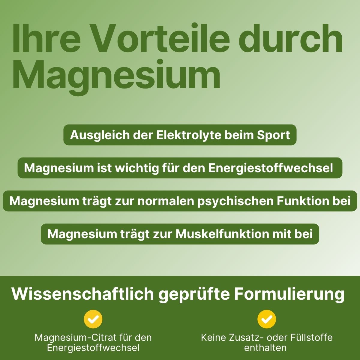 Ionisches Magnesium Waldmeister - Supplera.de