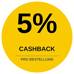 Bei jeder Bestellung 5 % echtes Cashback sichern