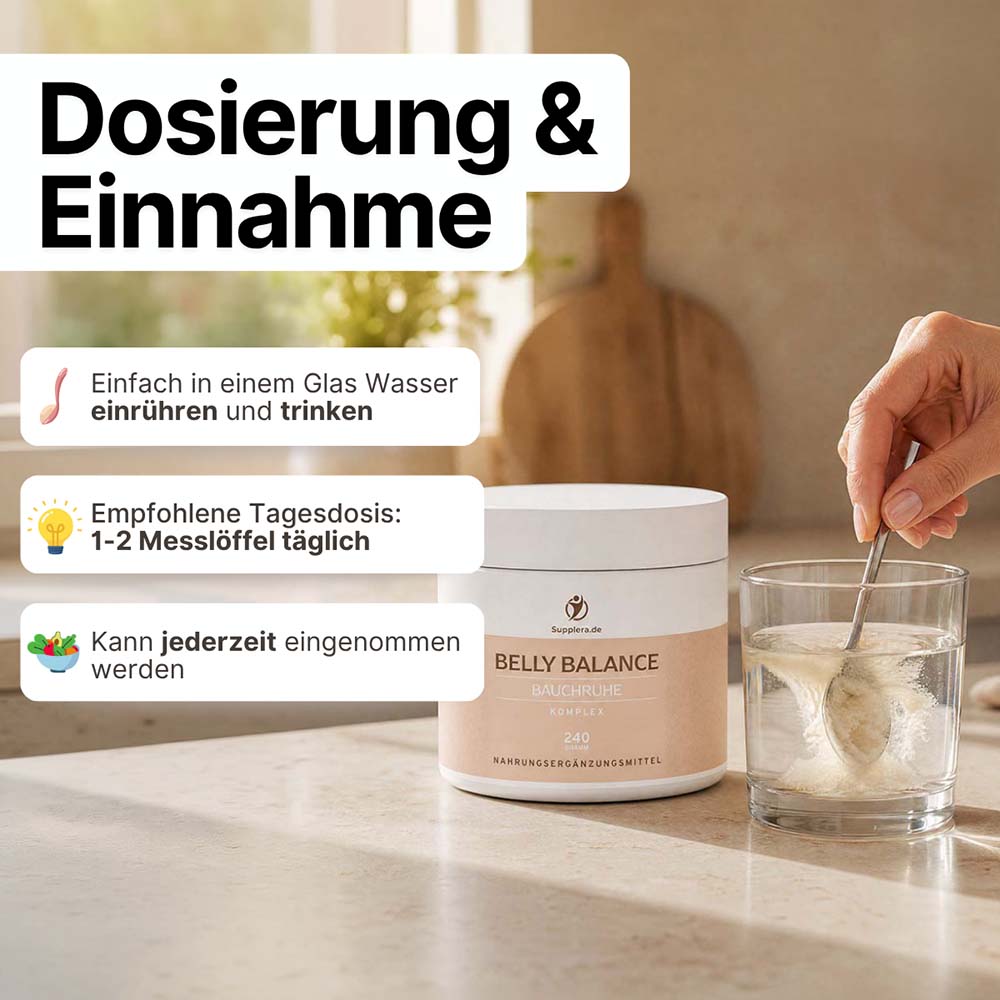 Supplera Belly Balance Bauchruhe Dosierung und Einnahme