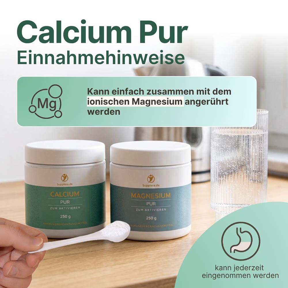 Calcium Pur Einnahmehinweise mit Magnesium