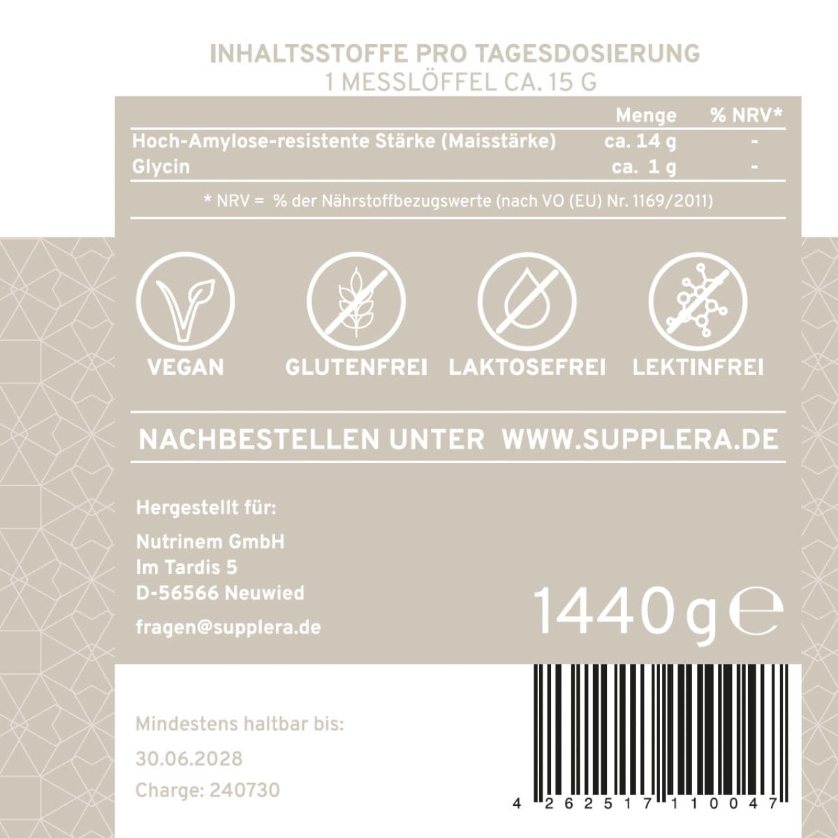 DARMWOHL Resistente Stärke HAM  TYP 2 - Supplera.de