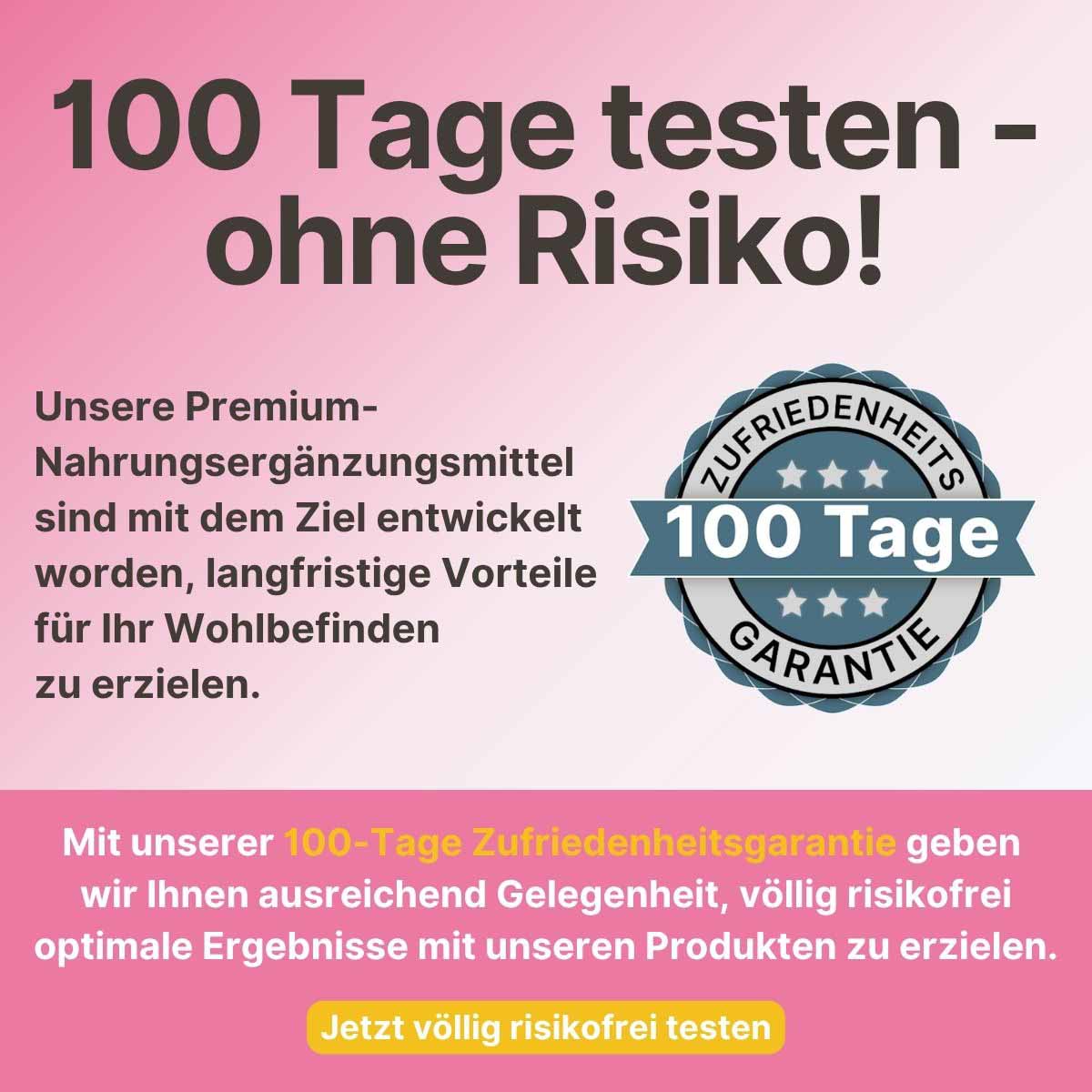Frauenglück 100 Tage Zufriedenheits Garantie