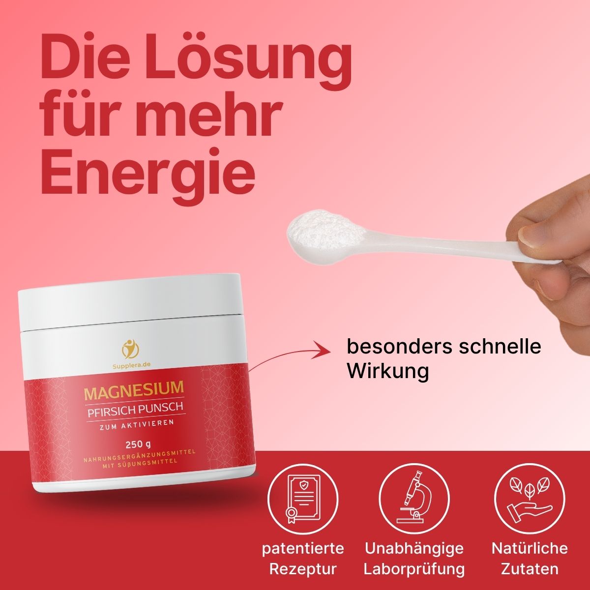 Ionisches Magnesium Pfirsich Punsch - Supplera.de