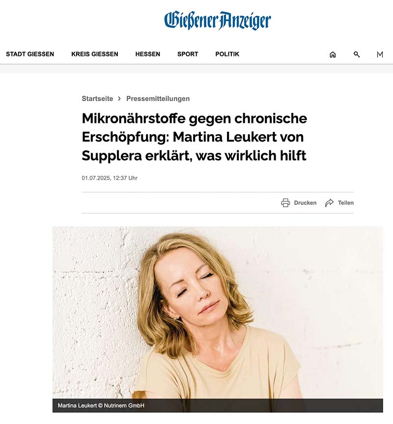 Hier eine Pressemitteilung aus dem Gießener Anzeiger über Supplera.de
