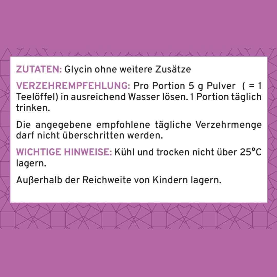 Glycin 1 kg von Supplera – zart süße Aminosäure zum Süßen von Kaffee, Tee und Smoothies