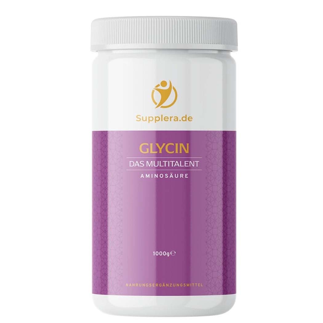Supplera Glycin 1 kg Vorratsdose – Aminosäure für Regeneration und zuckerfreies Süßen