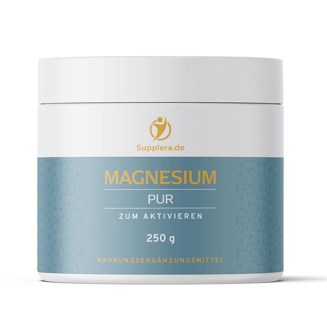 Supplera ionisches Magnesium Pulver geschmacksneutral in der 250g Dose, Produktbild