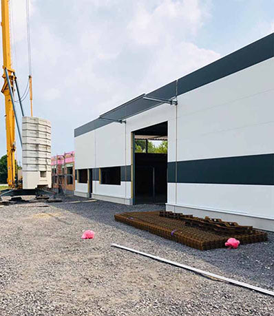 Bauschritt im Sommer 2020, Corona hat die Baumaßnahmen leider verzögert.