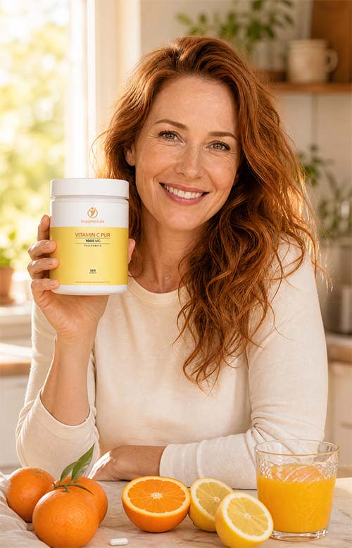 Supplera Vitamin C Produkt Hochformat – hochdosiertes Vitamin-C-Supplement